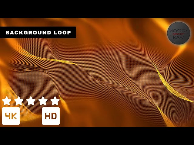 Golden Aesthetic 4K Visual Loop (Silent) | Decorative Luxury Background | Seamless Loop