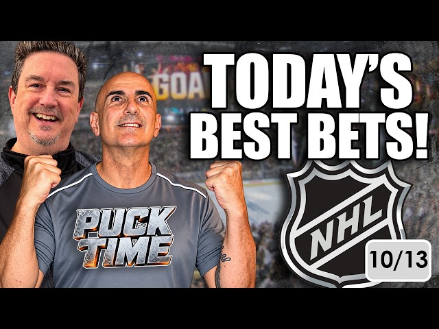 NHL Picks Tuesday: Predictions & Best Bets LIVE | PuckTime 10/13