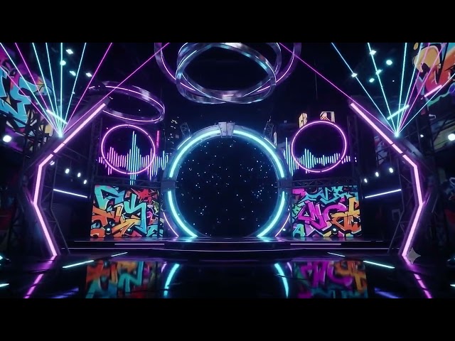 Epic Grand Finale Dance LED Background | Neon Explosion VJ Loop 4K | Background Bazaar