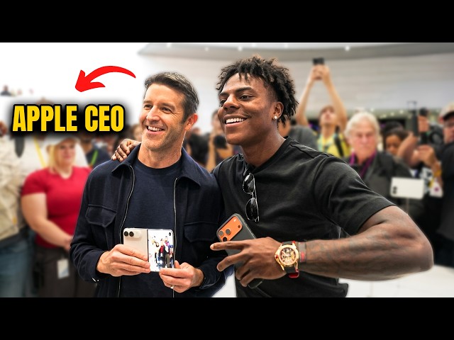 IShowSpeed Gets the NEW iPhone Duo From Apple CEO 😱