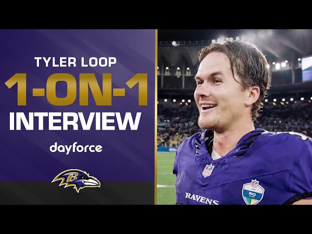 1-on-1: Tyler Loop Reacts to Incredible Game Winner in Rio | Baltimore Ravens