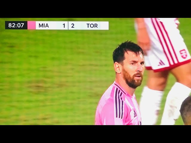 El GOL De Messi - En El Partido - Inter Miami Vs Toronto FC - ( 1 - 2 ) 