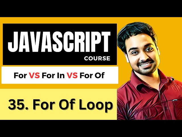 For  Of  Loop Javascript | Javascript Tutorial In Hindi #35