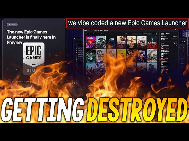 Epic Games Store is Getting ABSOLUTELY DESTROYED For Its NEW Launcher...