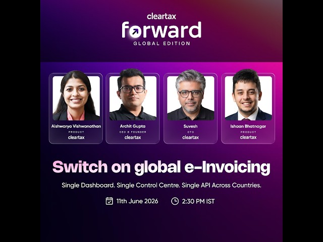 ClearTax Forward - Global Edition