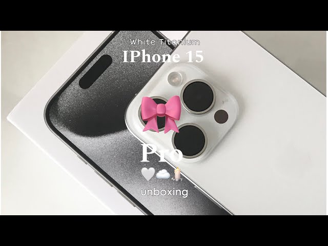 iPhone 15 Pro Unboxing 🍎 | White Titanium | 256gb | Comparison + Camera Test 🤍