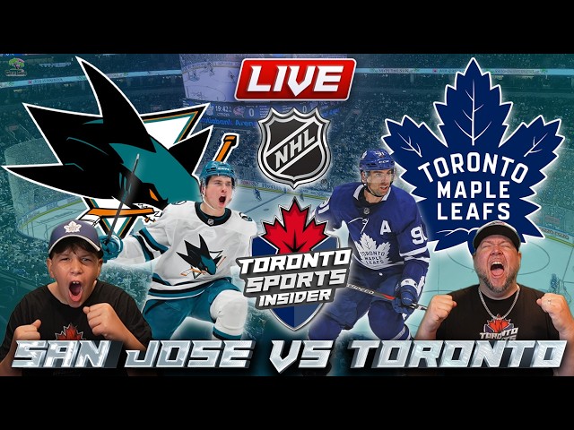 🔴 San Jose Sharks vs Toronto Maple Leafs LIVE | NHL LIVE Stream Play by Play | Celebrini vs McKenna
