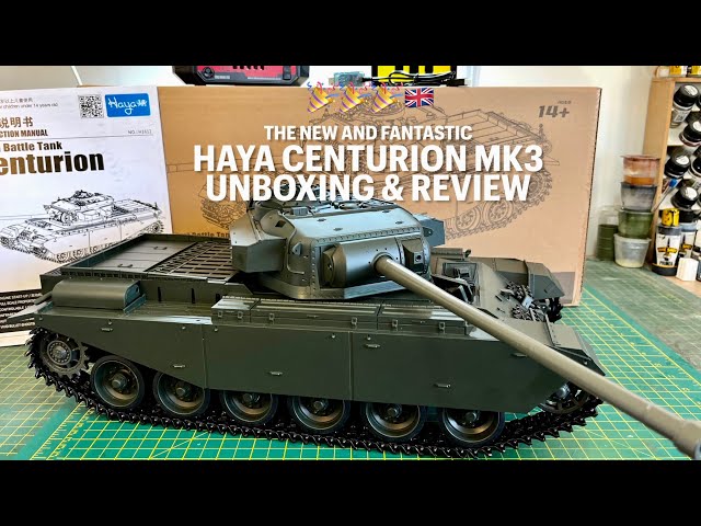 UNBOXING the NEW HAYA Centurion MK3, 1/16th Hobby Grade RTR RC TANK & TK50HS Clark Board #unboxing