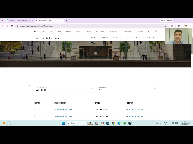 Apple Financial Model By IB Institute Video 1