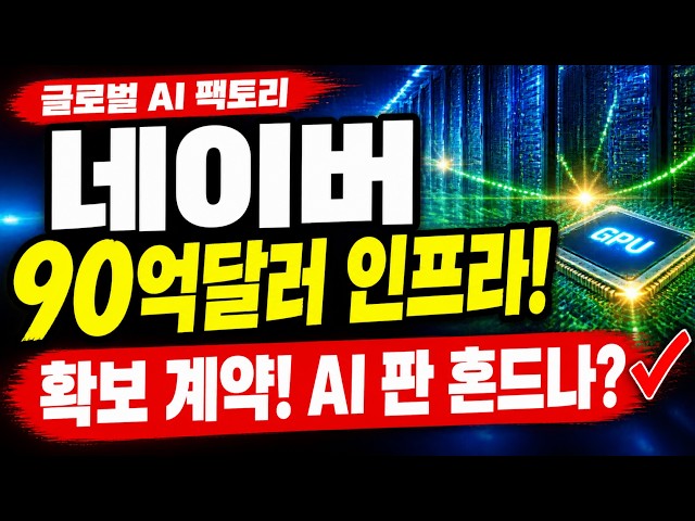 [NAVER Stock Outlook] $9 Billion AI Infrastructure Deal! Is This 11 Trillion Won Growth Engine Sh...