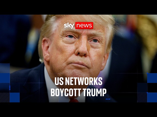 Major US TV networks refuse to film Trump after White House bans news outlets