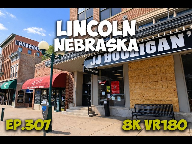 Ep.307 Lincoln Nebraska - Haymarket District Rail Warehouses And Adaptive Reuse 8K VR180 3D Travel