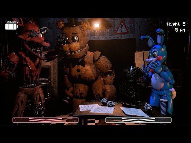 5 AM at Freddy's The Prequel FNaF in Real Time Animated