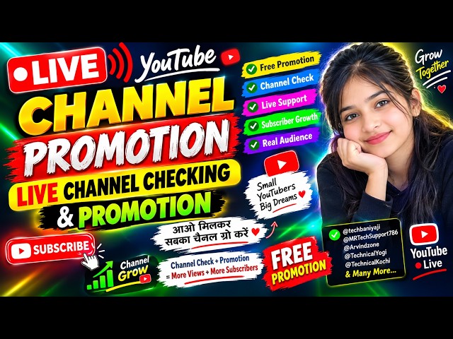 live free promotion channel chacking 1k subscriber free channel growth channel analysis