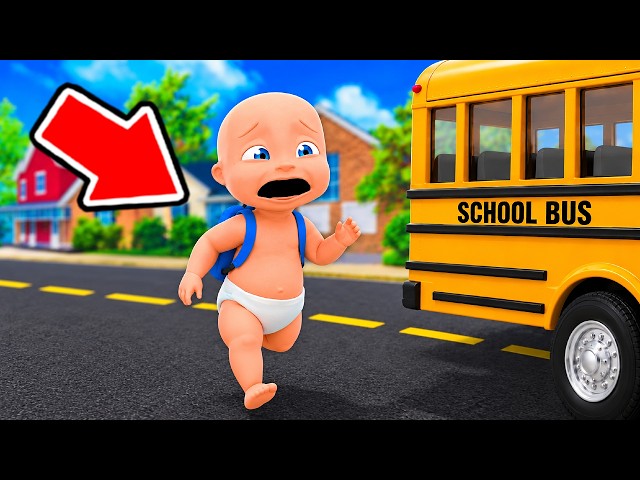 Baby is LATE FOR SCHOOL!