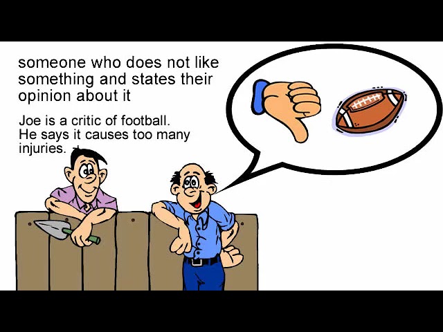 critic meaning | FIDoE | The Fully Illustrated Dictionary of English