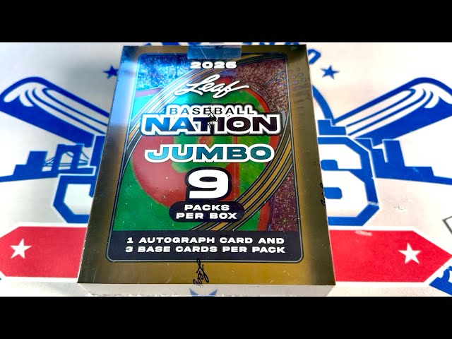 NEW RELEASE!  9 AUTOS!  2026 LEAF BASEBALL NATION JUMBO BOX!