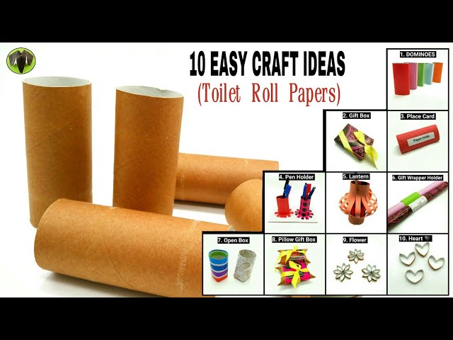 10 Easy Craft Ideas from Toilet Roll Papers - Recycle | Upcycle | DIY - 821