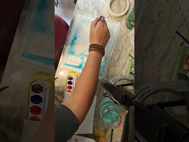Little kids map painting part 1