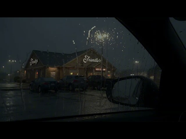 Chill Atmosphere Heavy Rain & Thunder on a Parked Car - Sleep Sounds, Focus, Healing, Relaxation
