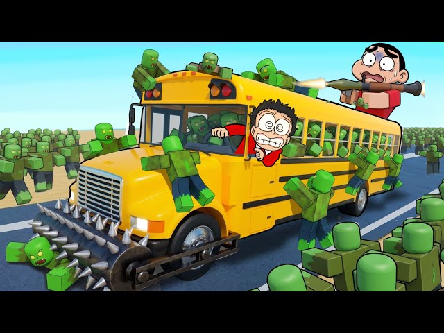 Escape Zombie City In School Bus! 😱