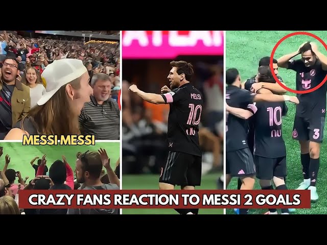 Crazy Reaction To Messi 2 Goals Vs Atlanta United | Messi Magic