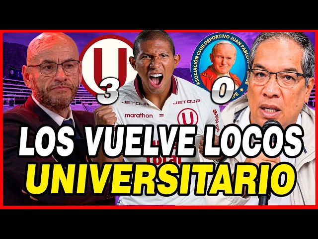 ¡VICTORIA MONUMENTAL! 😱 PRENSA ELOGIA A UNIVERSITARIO Y A FLORES POR LA GOLEADA ANTE JUAN PABLO II