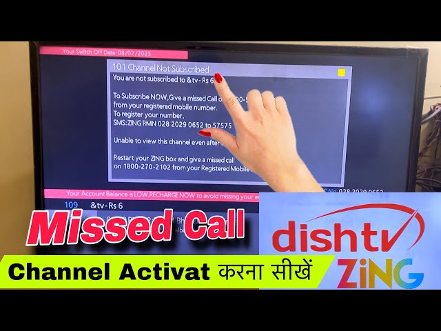 How to Activate Channels via Missed Call on Dish TV Zing Box | Dish TV Zing Channel Activation | ...