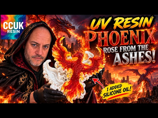 UV Resin Phoenix with Silicone Oil | Will It Rise or Crash and Burn?