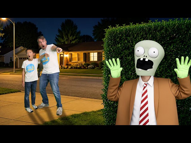 Zombie is sneaking around the house at night!
