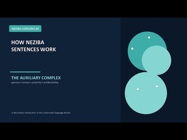 How Neziba Sentences Work: The Auxiliary Complex | Neziba Conlang #3