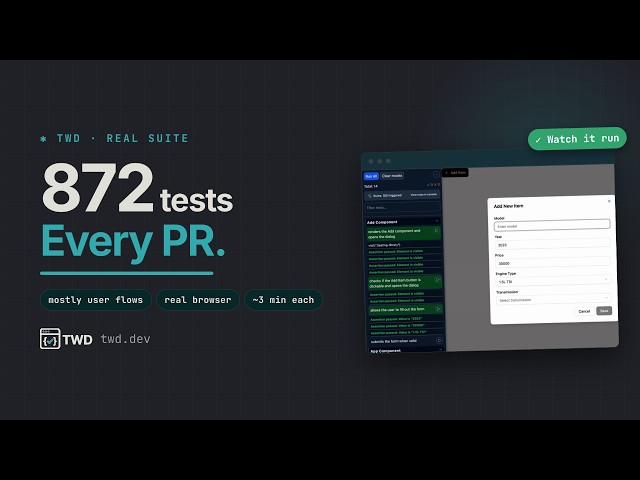Real Browser Tests You Can Actually Watch