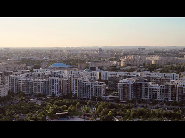 Tashkent City Panorama 🇺🇿 | Modern Center of Tashkent at Golden Hour | Uzbekistan 4K