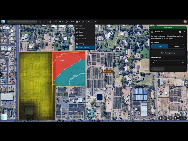 New point-and-click tools for terrain analysis