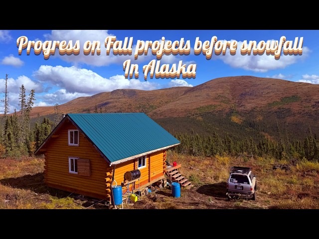 Off Grid in Remote Alaska: Fall projects before snowfall- Shower Room
