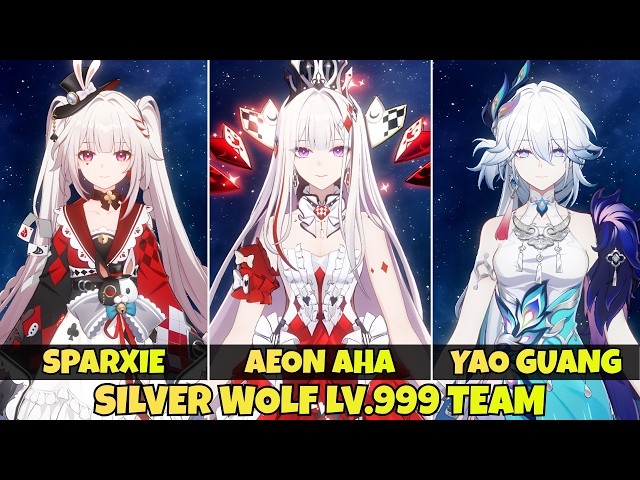 Aeon Aha vs Yao Guang vs Sparxie: Silver Wolf LV.999 E0S1 Team | HSR 4.7
