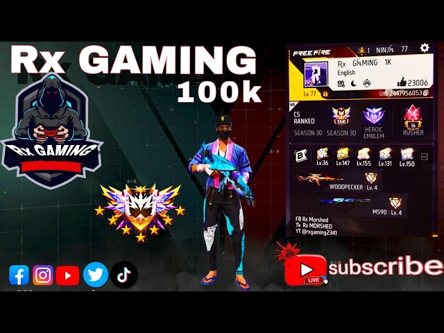 New Live F F Rx gaming live streaming