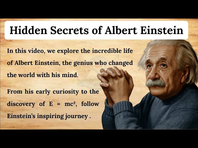 ✅ Success Story Of Albert Einstein  | 📘 Learn English Through Story | 🧠 Secrets Of Albert Einstein