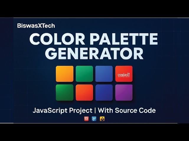 JavaScript Project: Build a Color Palette Generator | With Source Code