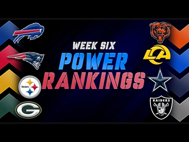 NFL Week 6 Power Rankings