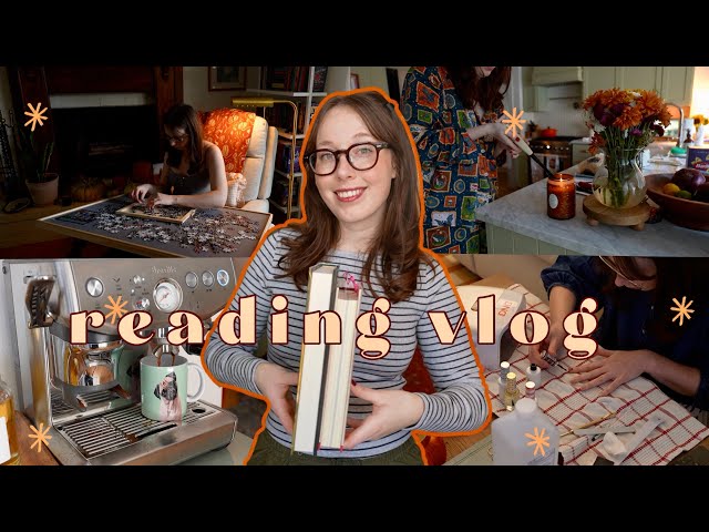 cozy fall reading vlog: 2 incredible 5 star autumn reads 🍁📖☕️