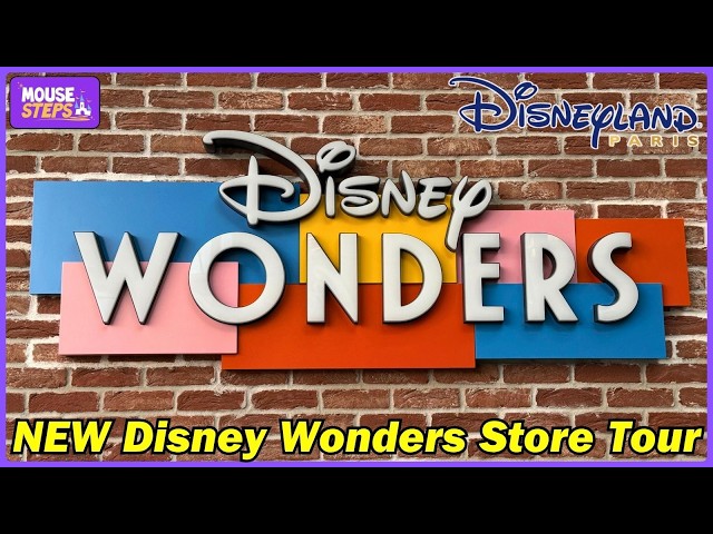 NEW Disney Wonders Store Tour in Disney Village,  Disneyland Paris - Includes Merchandise, Interview