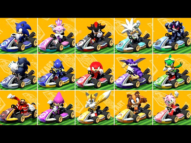 Mario Kart 8 Deluxe - Sonic Kart Deluxe -All Character 4K | Jinna Gaming