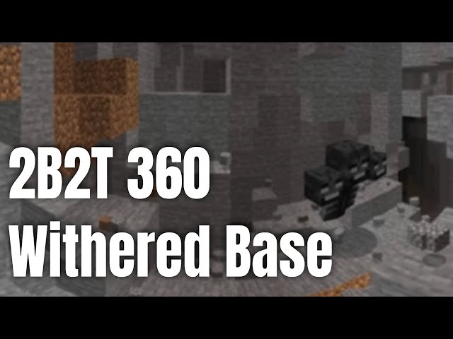 Someone Griefed My 2B2T Base With a Wither - 8K 360 Video