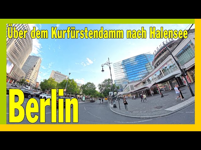Route vom Kurfürstendamm, Höhe Neues Kranzler Eck, nach Halensee, Berlin
