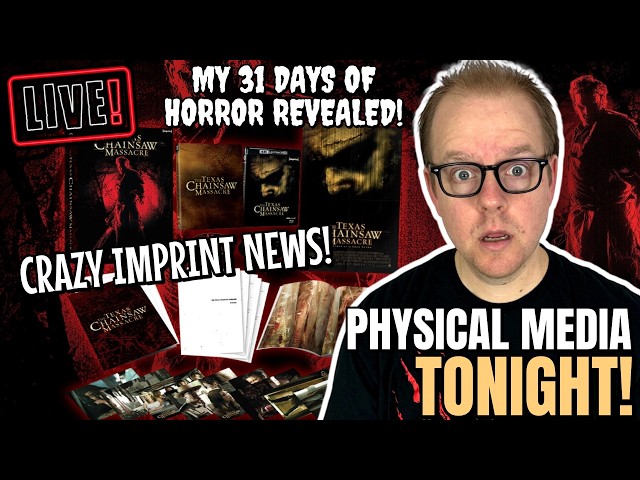 Physical MEDIA Tonight! | New Texas CHAINSAW 4K Boxset And Picking My 31 Days of HORROR!