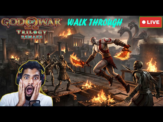 god of war trilogy WITH COMMENTRY (1,2,3) FULL GAME LIVE