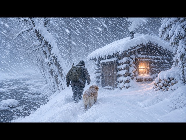 Hiding 10 Days in a Wooden Cabin from a Severe SNOWSTORM ​​| Extreme Winter Survival