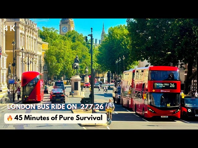 🔥 45 Minutes of Pure Survival  Canary Wharf to Victoria via 277, 26 & Tube – Extreme Heatwave