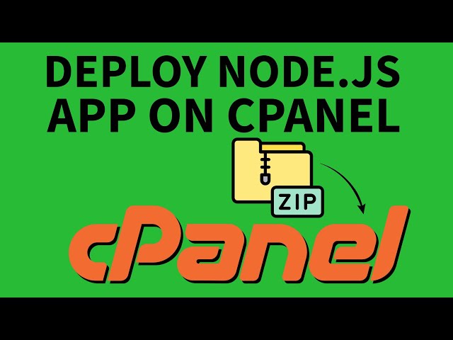 Deploy Node.js app on cPanel